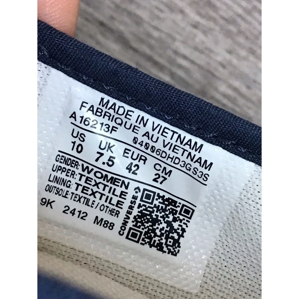 Converse Chuck Taylor All Star Dainty Ballerina Womens Size 10 Flats Navy A16213